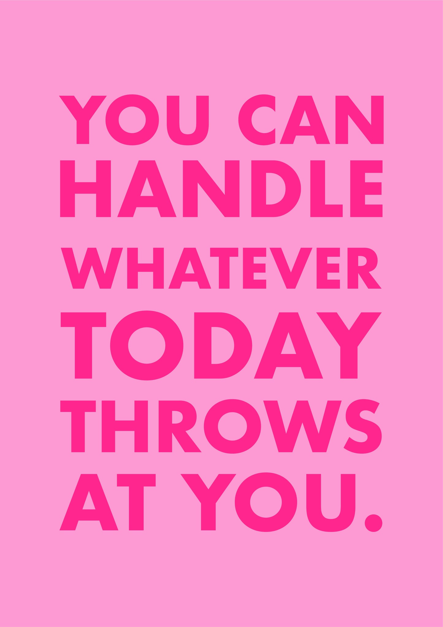 Personalised Pink Quote Print
