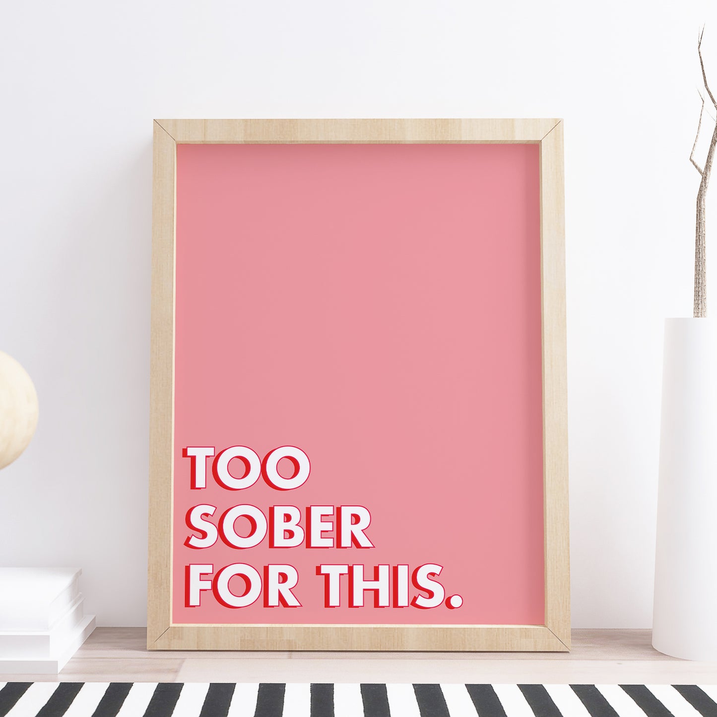 Personalised Custom Quote Pink Print