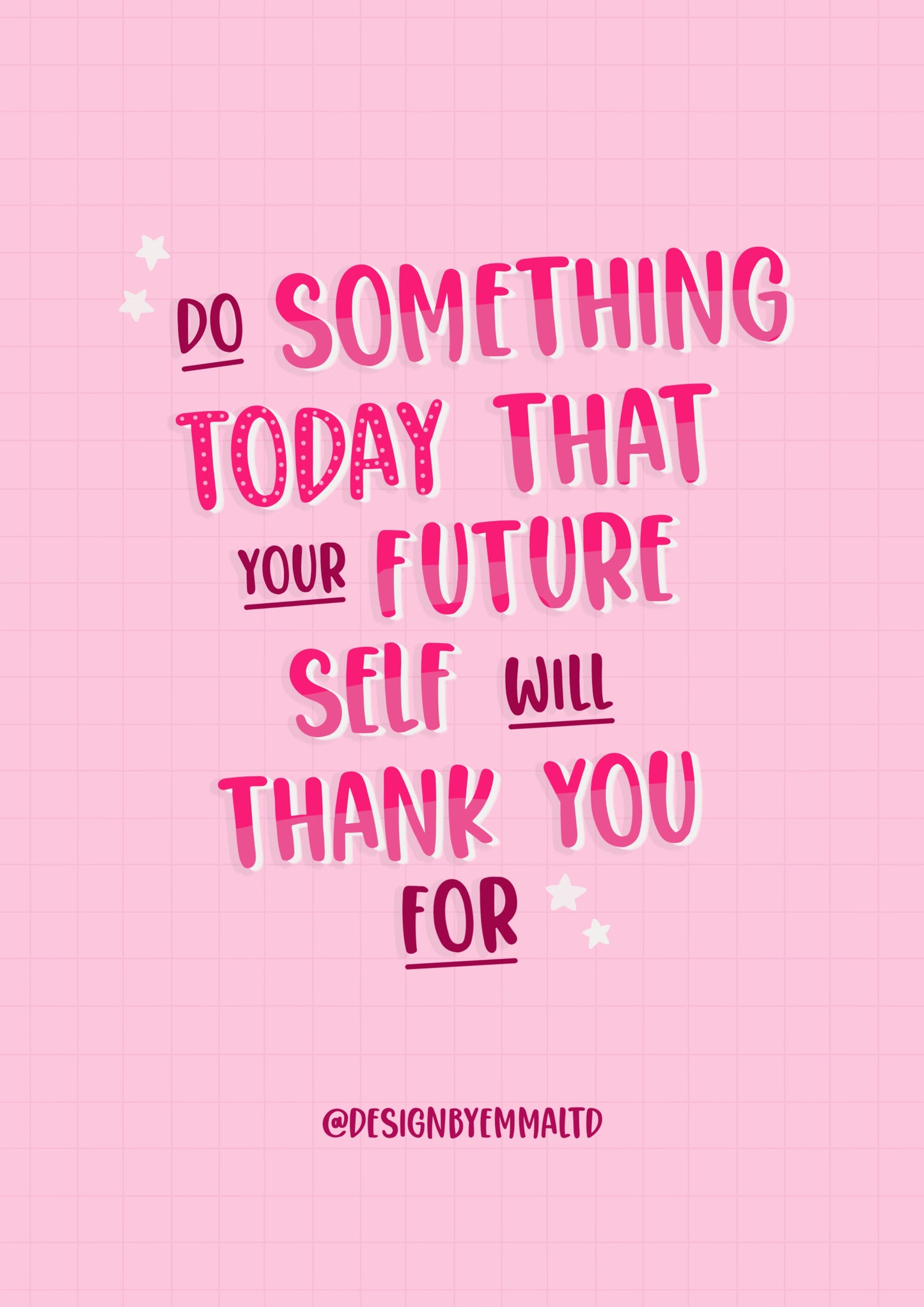 Do Something Today That Your Future Self Will Thank You For Motivational Quote Postcard