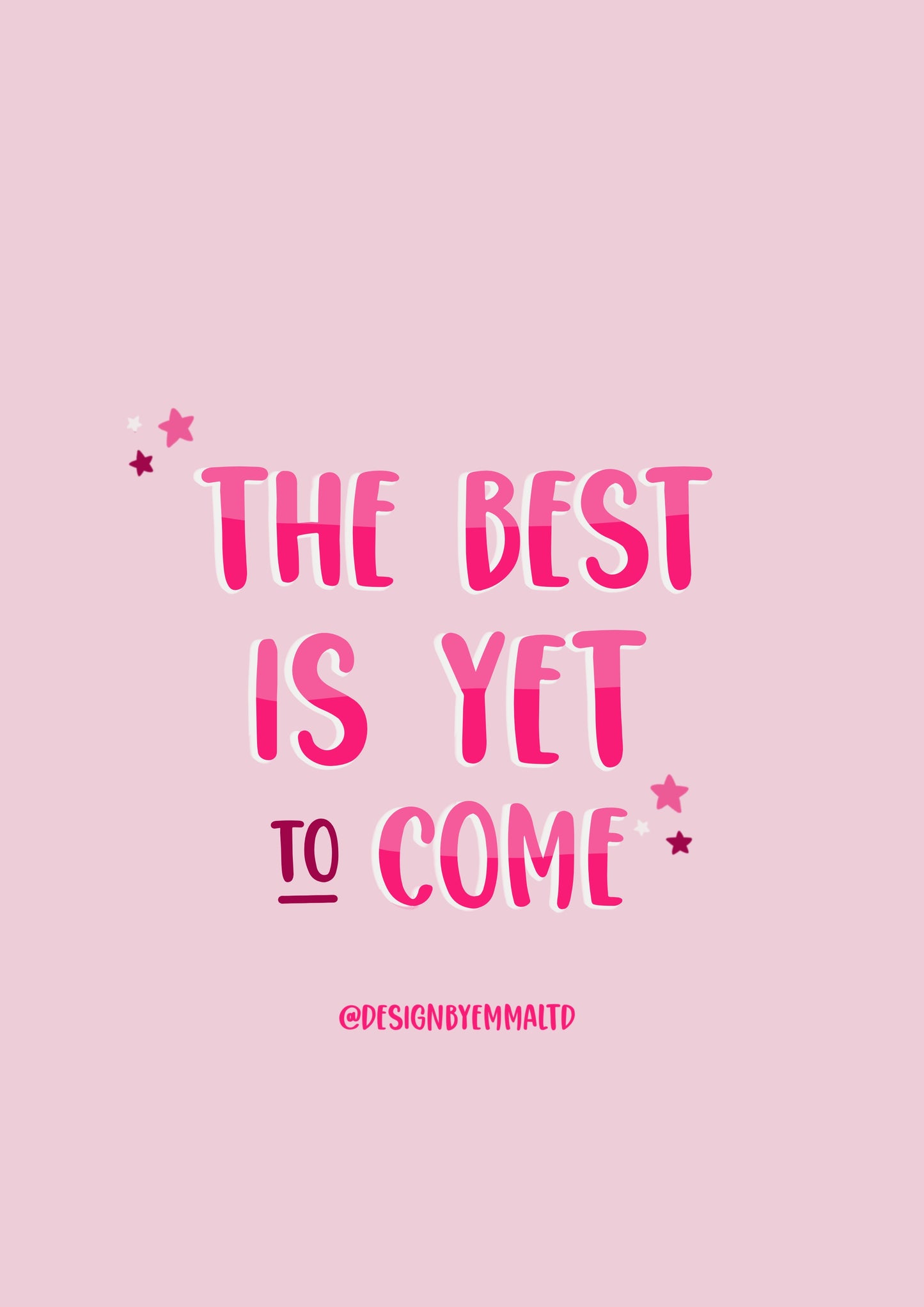 Motivational Quote | Inspirational | Inspiring Quotes | Postcard | Office Print | Pink |