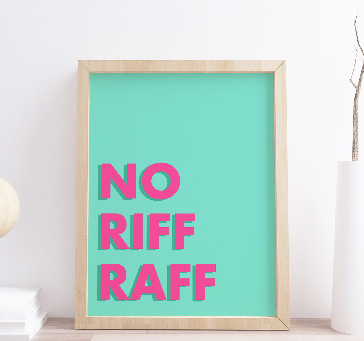 Blue No Riff Raff Print