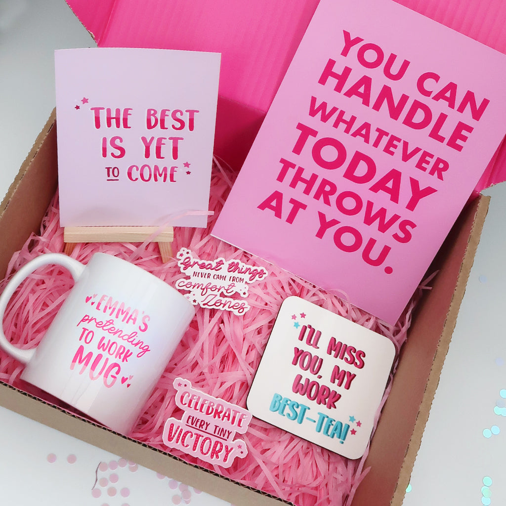 Work Colleague Personalised Gift Box - Print, Coaster, Mug & more