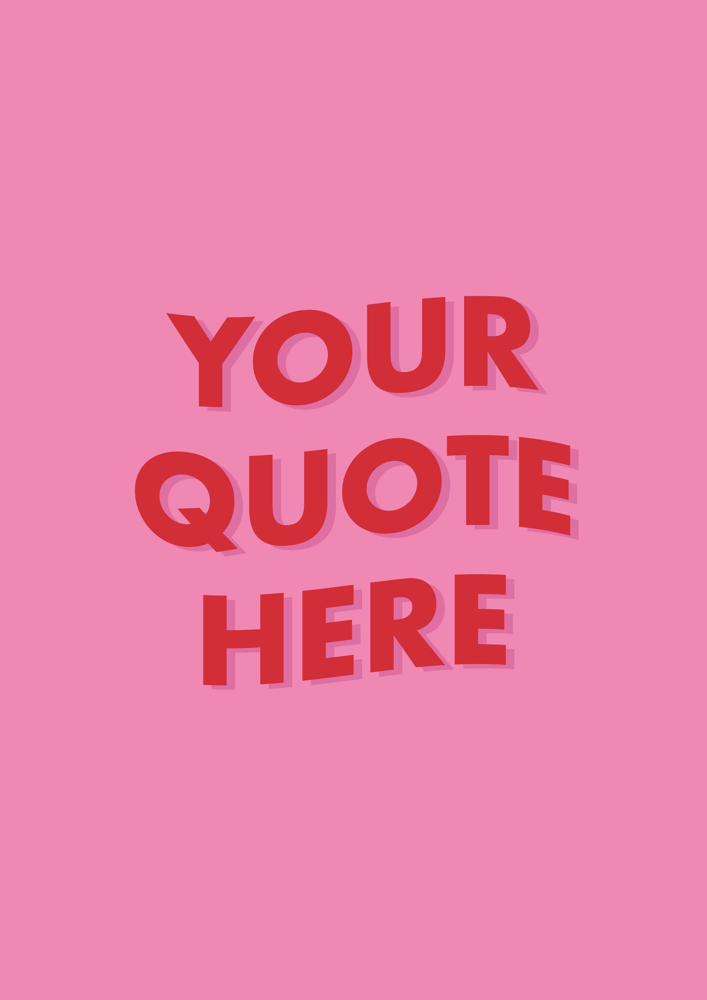 Personalised Custom Quote Wall Art Print