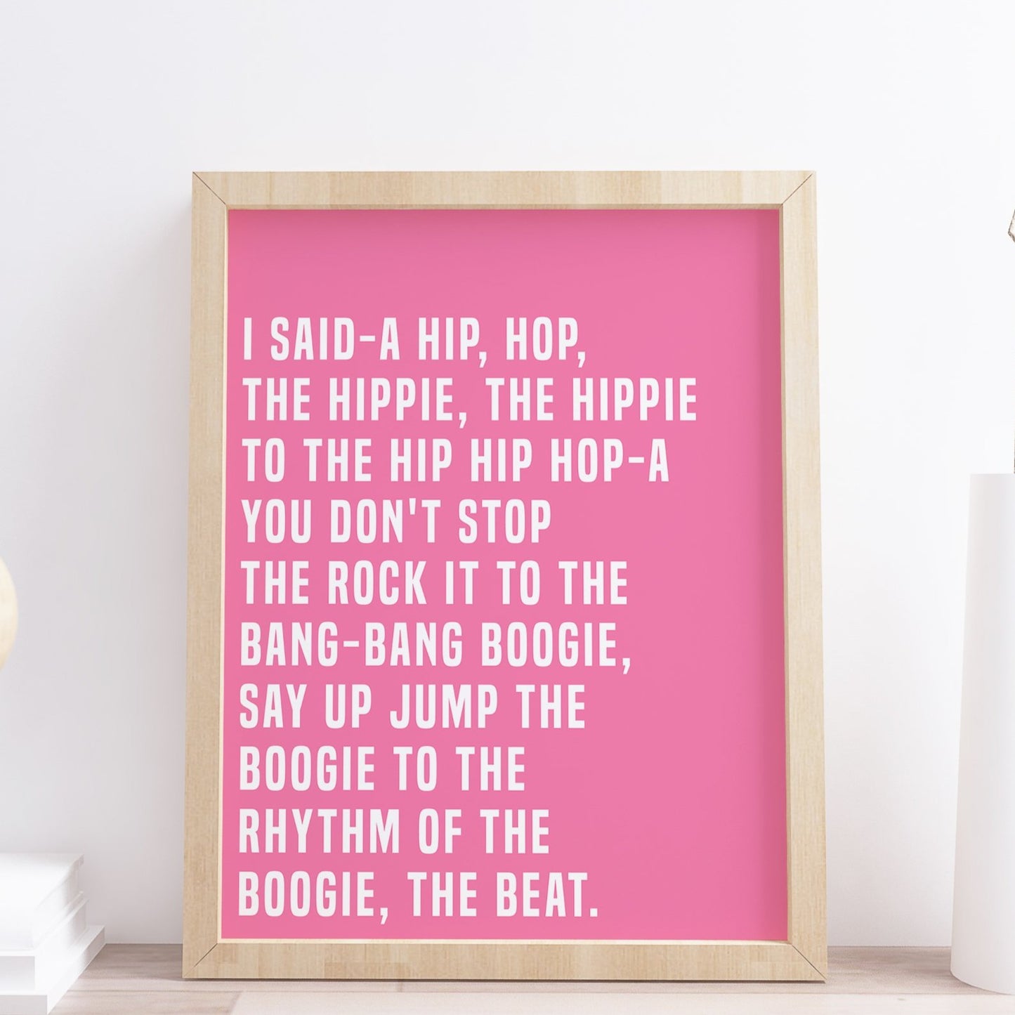 Rappers Delight Song Lyrics Print