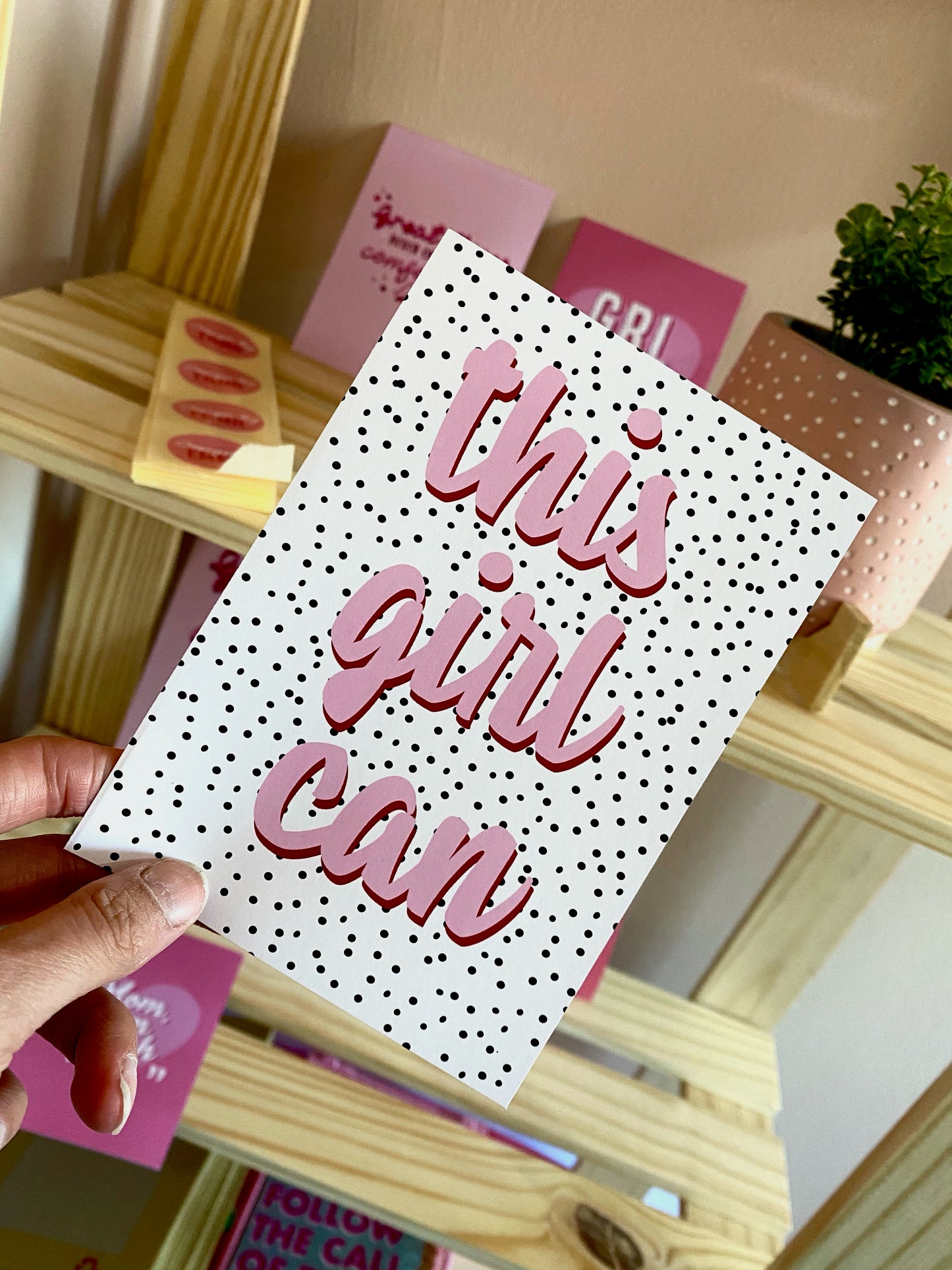 Set of 4 Girl Boss Postcard Motivation Set