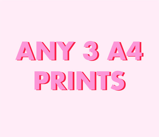 Any 3 A4 Prints Bundle