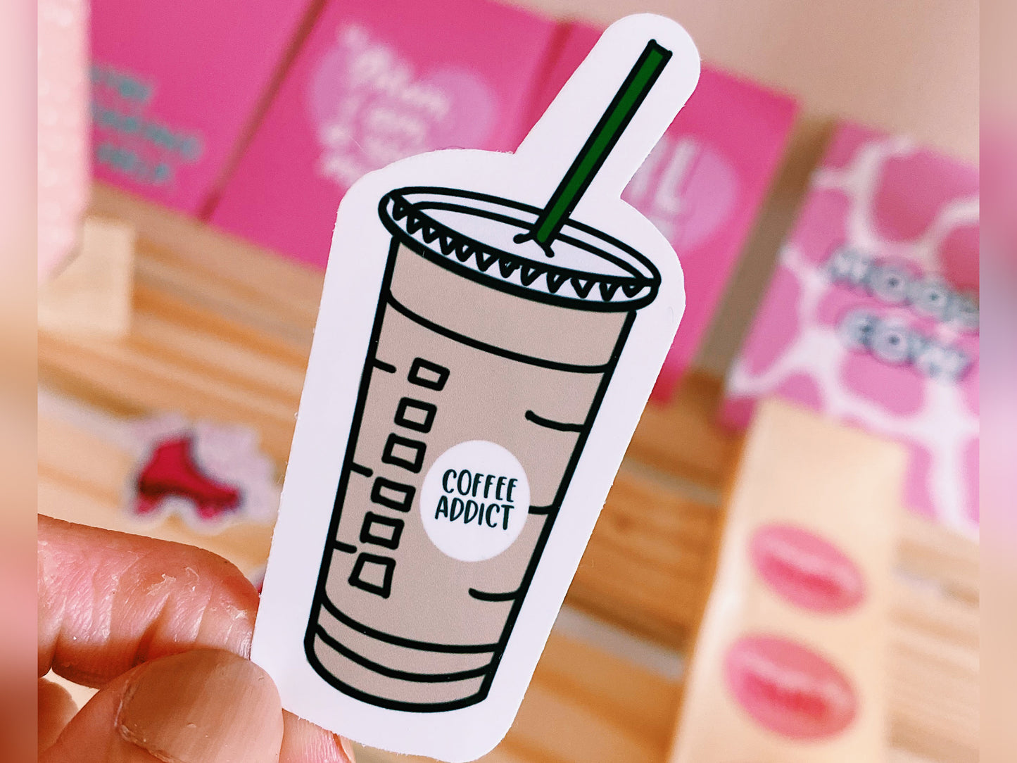 Starbucks Sticker | Coffee Addict | Laptop Decal | Aesthetic | Iced Coffee | Waterproof