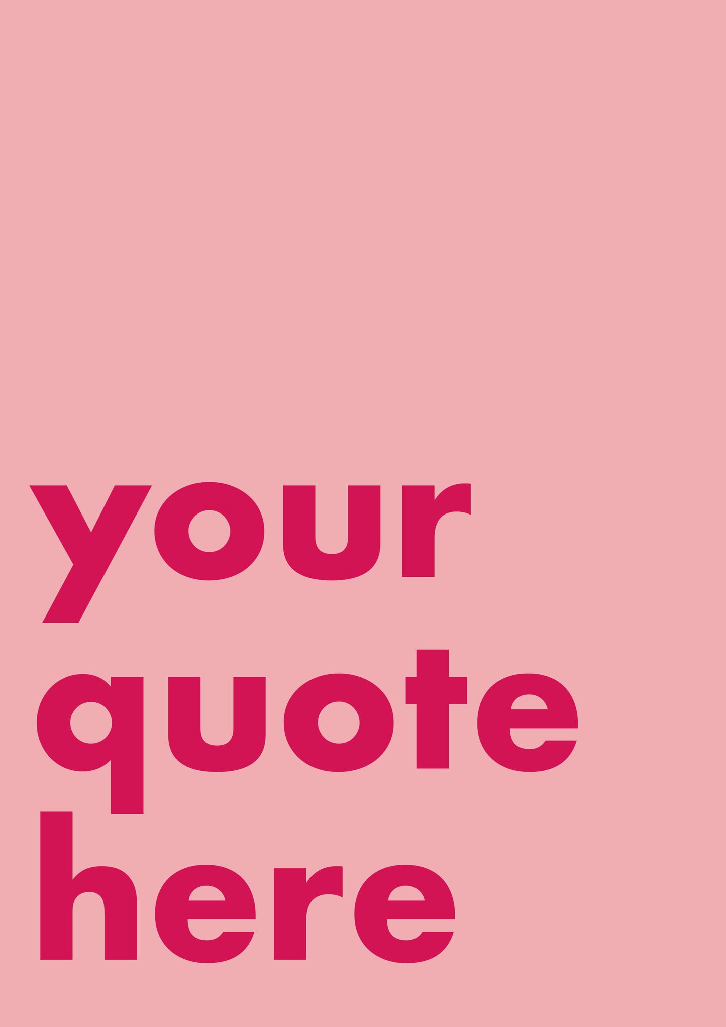 Personalised Custom Quote Wall Art Print