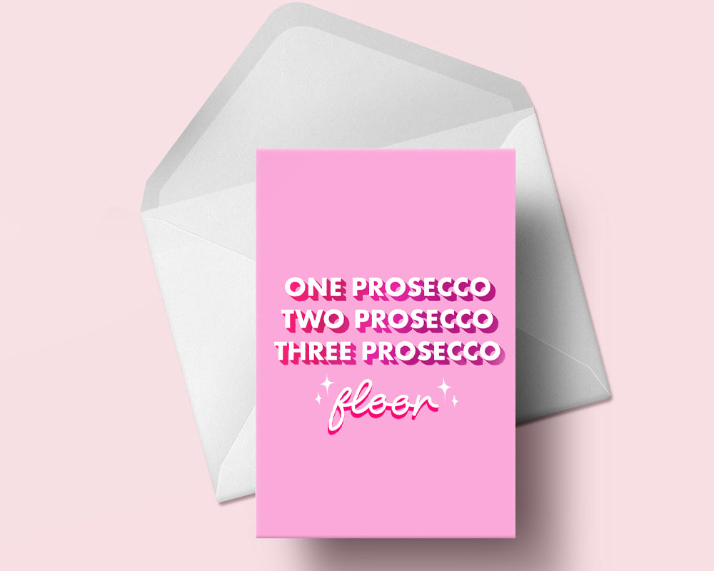 Prosecco Quote Funny Birthday Greeting Card | Birthday Card For Her | Friend Card