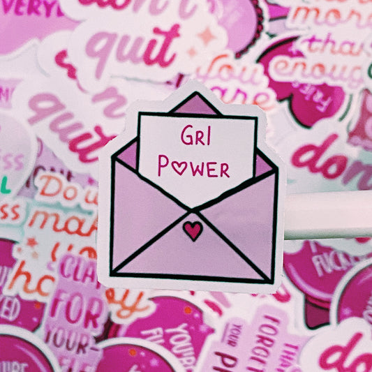 Girl Power Quote Vinyl Sticker
