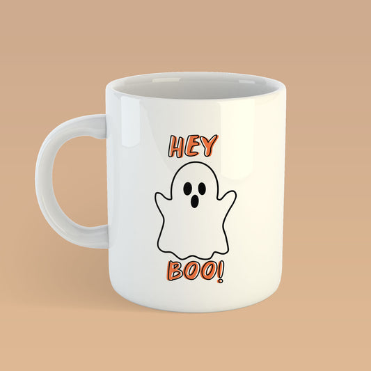 Hey Boo Halloween Autumn Mug