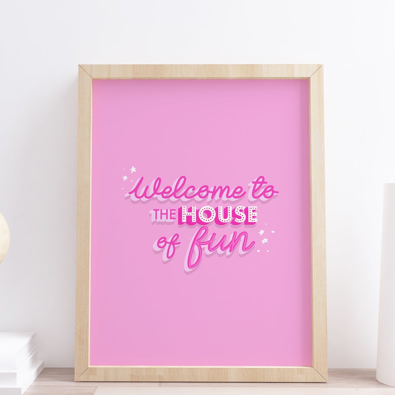 welcome to the house of fun print