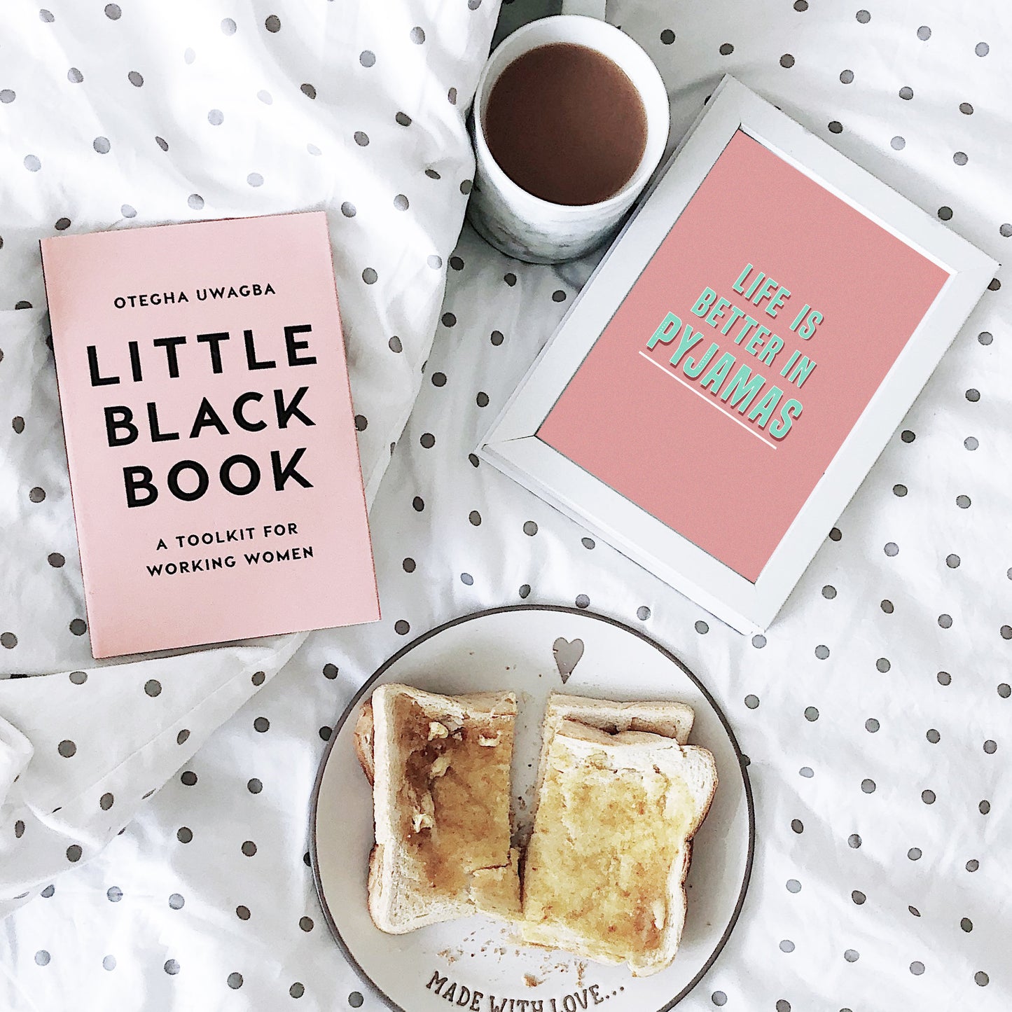 Life is Better in Pyjamas Cosy Bedroom Quote Print