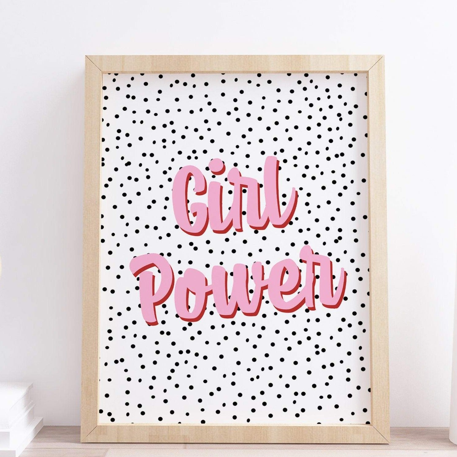 Girl Power Pink Print