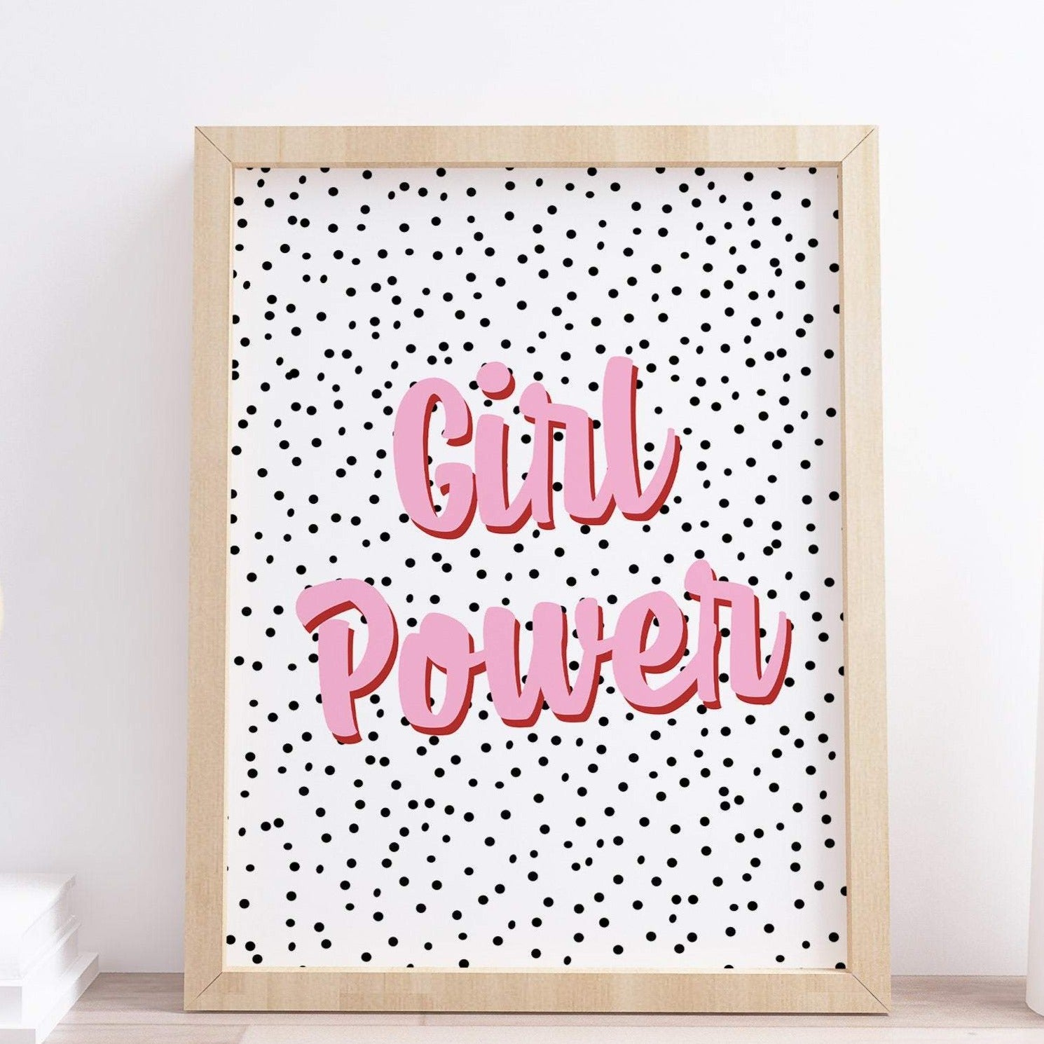 Girl Power Pink Print