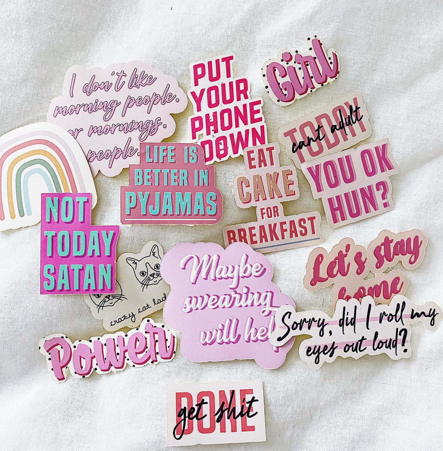 Rainbow Sticker, Laptop Sticker, Funny Stickers, Girly Stickers, Quotes Stickers, Phone Sticker, Quote sticker, Decal