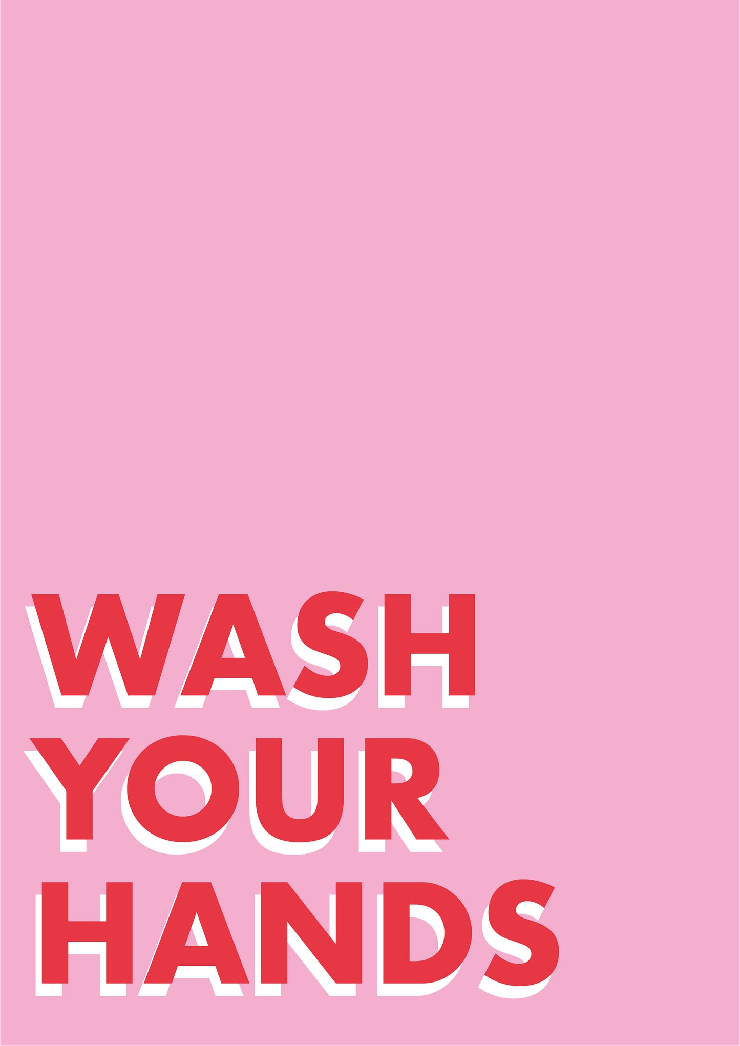 Wash your hands Bathroom Quote typography print
