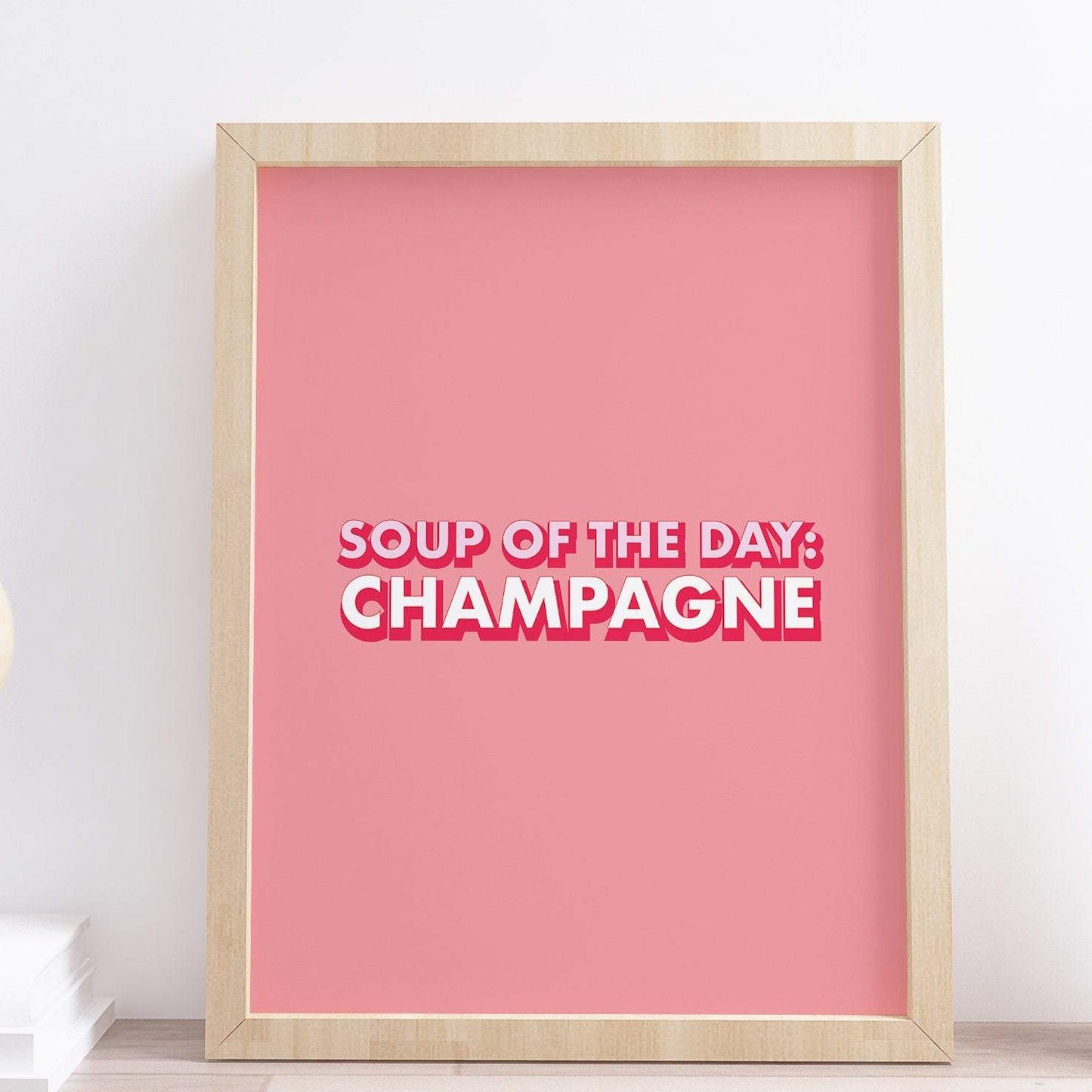 Soup of the day typography print