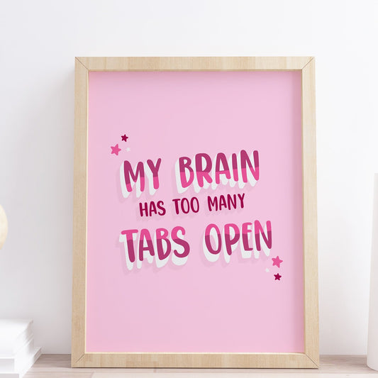 funny quote wall art office print