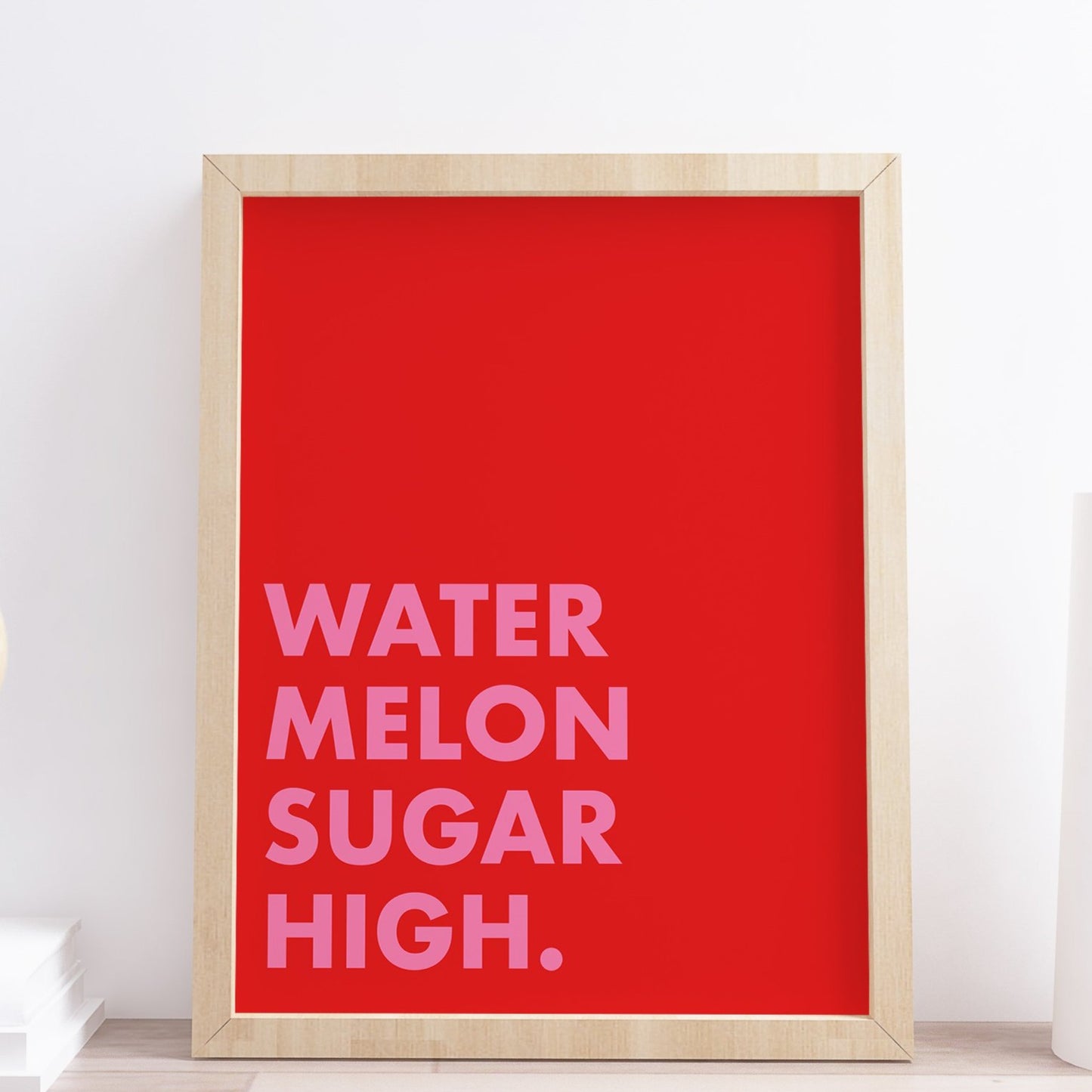 Watermelon sugar high harry styles lyrics print
